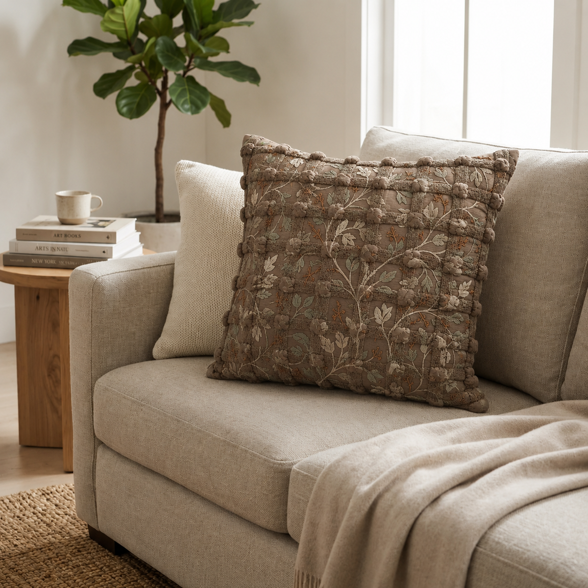 Geometric Bubble Cushion Cover